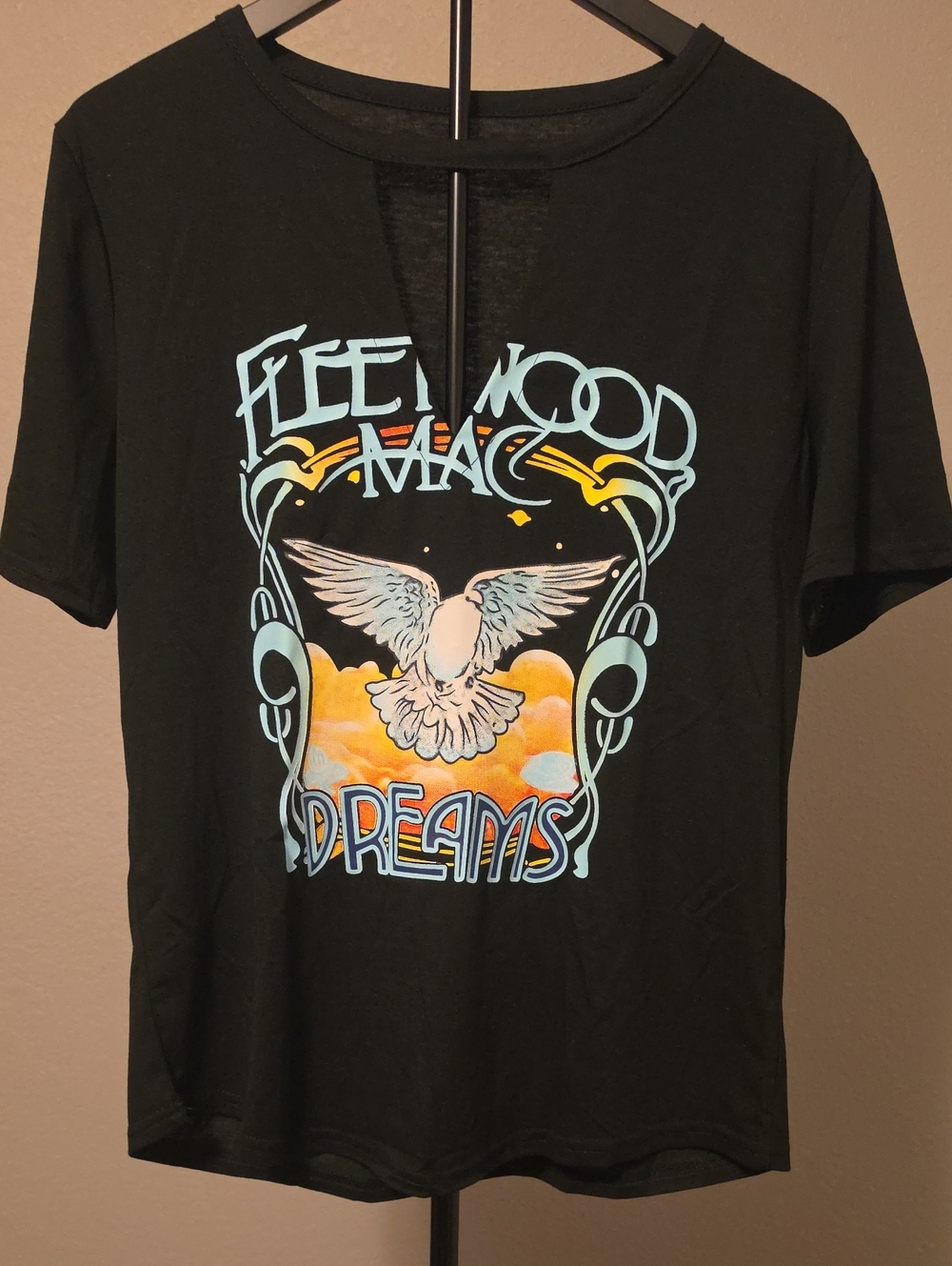 Graphic Tee Fleetwood Mac in Black Size Large